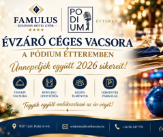 Évzáró céges vacsora a Pódium Étteremben
