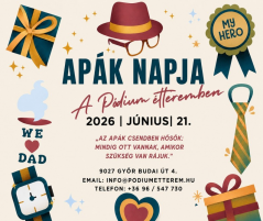 APÁK NAPJA A PÓDIUM ÉTTEREMBEN 