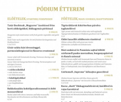 Megújult a Pódium Étterem étlapja!